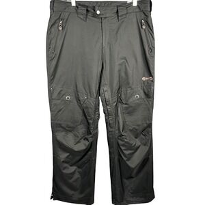 Sims Snowboard Pants Women XL Black Technical Cargo Insulated Winter Ski 960F9